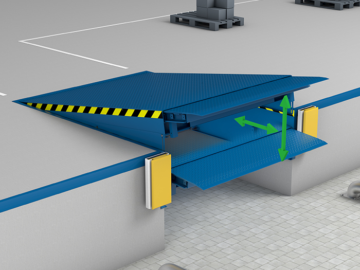 Hydraulic dock leveller
